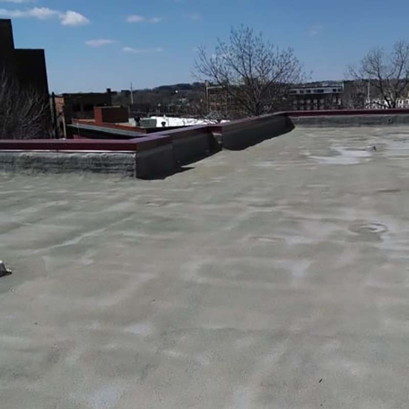 Spray Foam for Irregular Flat Roof Library